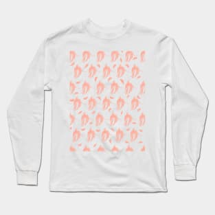 Pink Banana Pattern Long Sleeve T-Shirt